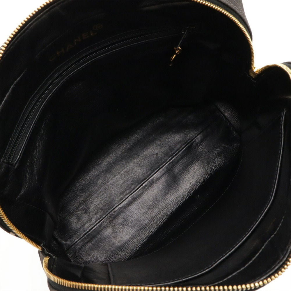 CHANEL Black Canvas Logo Tote Bag - Picture 7 of 9